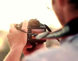 Man holding camera